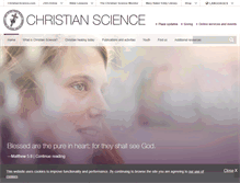 Tablet Screenshot of christianscience.com