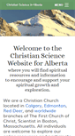 Mobile Screenshot of christianscience.ab.ca