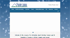 Desktop Screenshot of christianscience.bc.ca
