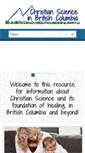 Mobile Screenshot of christianscience.bc.ca